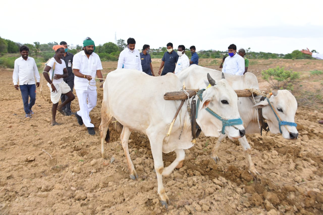 जिला परिषद हाई स्कूल में नवनिर्मित अतिरिक्त कमरों के उद्घाटन के अवसर पर उपस्थित