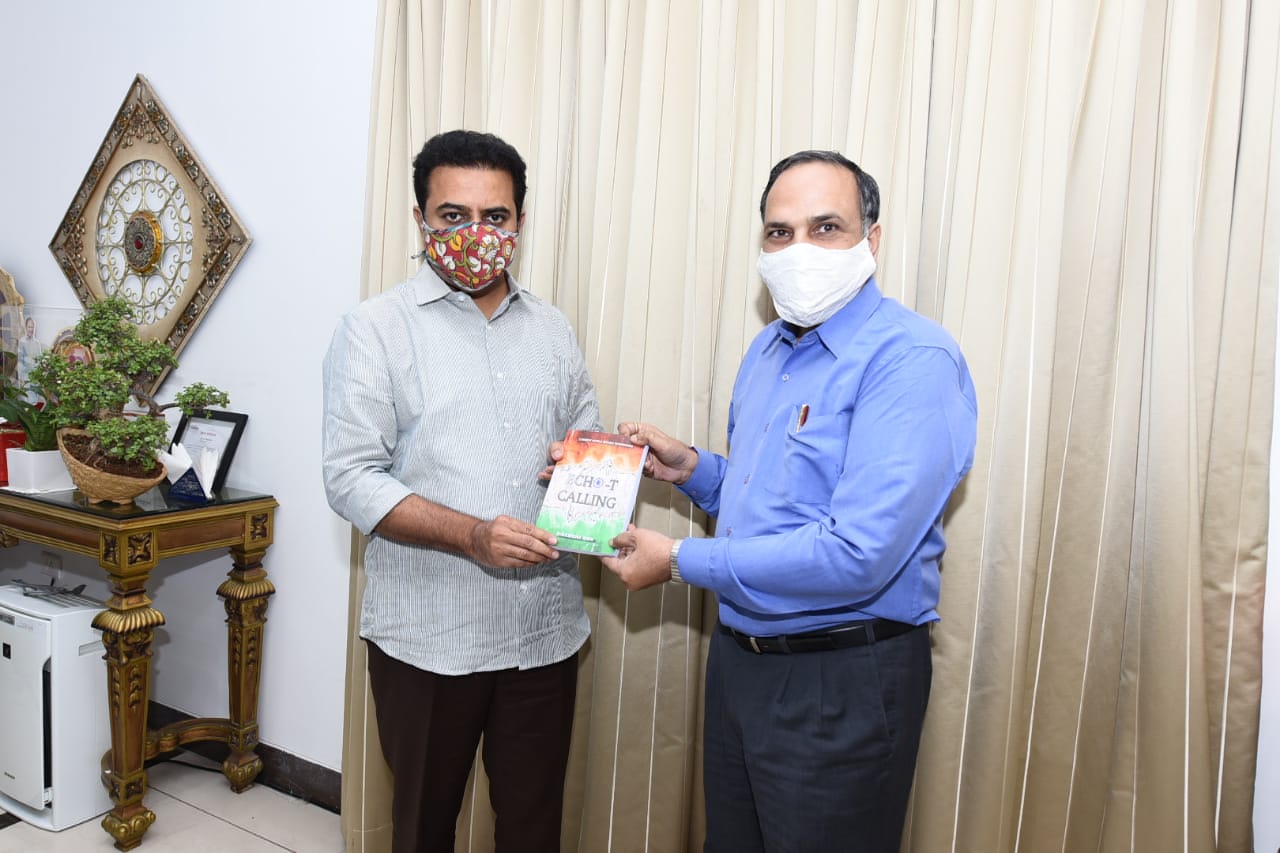 Minister KTR unveiled the book written by former Chief Secretary SK Joshi