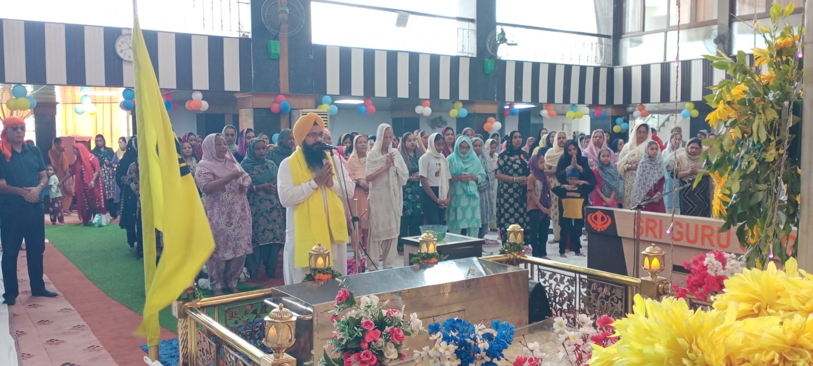 गुरूद्वारा आढ़त बाजार में श्रद्धापूर्वक मनाया गया साहिब श्री गुरु हरगोबिन्द साहिब का प्रकाश पर्व