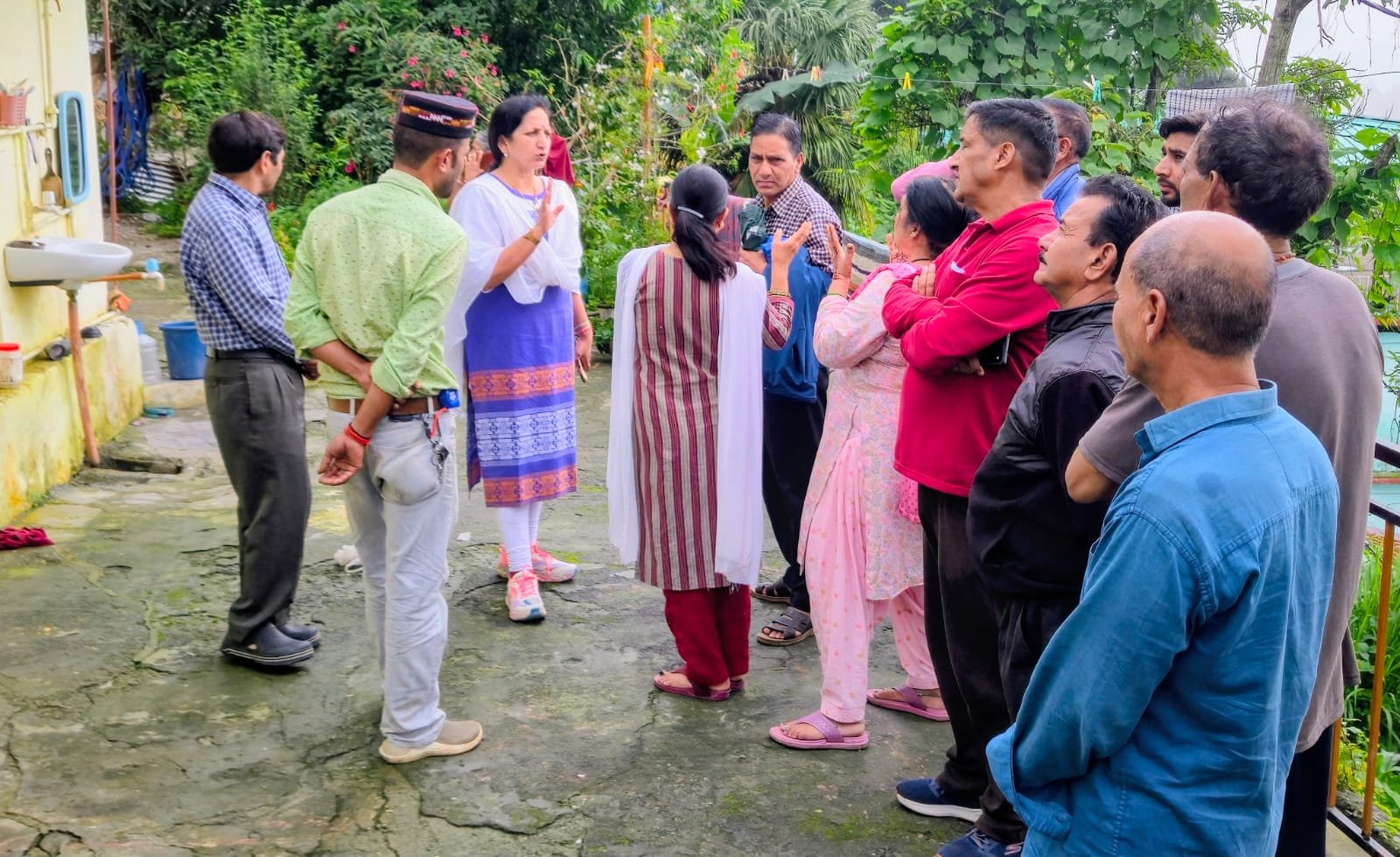 पालिकाध्यक्ष ने अतिवृष्टि से हुए नुकसान का निरीक्षण किया