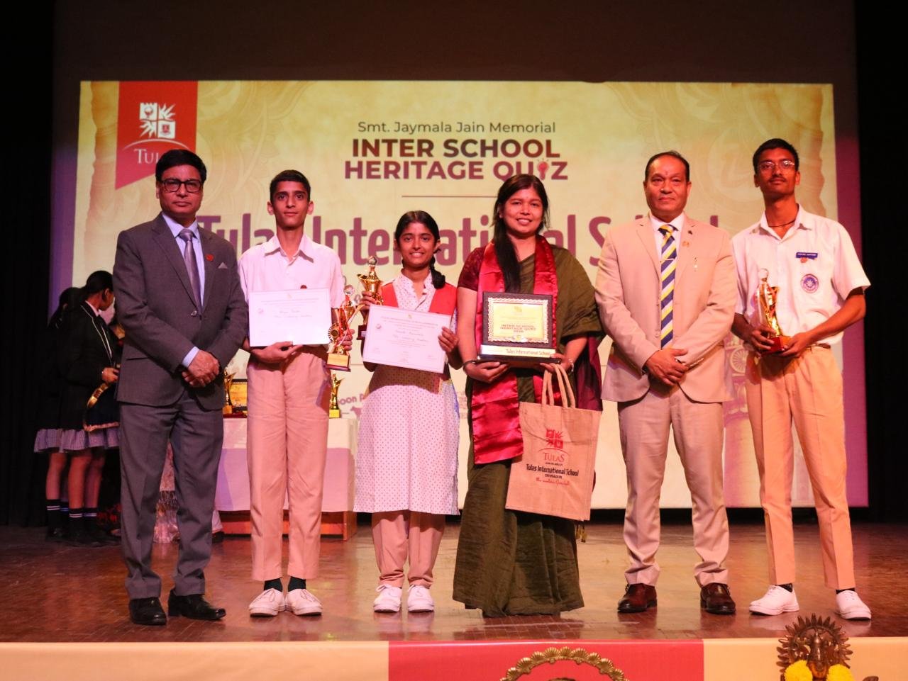 तुलाज इंटरनेशनल स्कूल में प्रथम ‘जय माला जैन मेमोरियल हेरिटेज क्विज’ का आयोजन